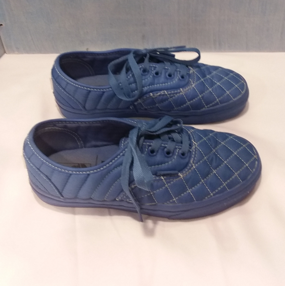 Vans X Opening Ceremony Women's Size 6 Baja Blue Quilted Sneakers